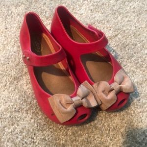 Pink Mini Melissa’s with light pink bow
